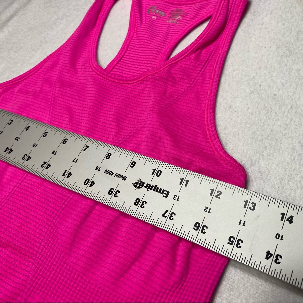 2/$30 ZYIA Active Fuchsia Pink Racerback Stretchy Top Size XS #1272 - Picture 6 of 7